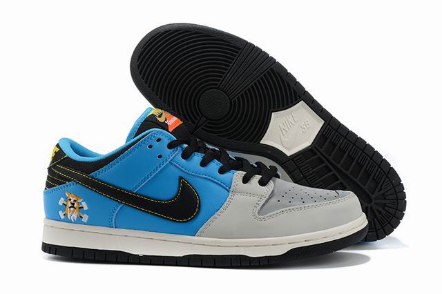 Cheap Nike Dunk Sb Men's Shoes Blue Grey Black-16
